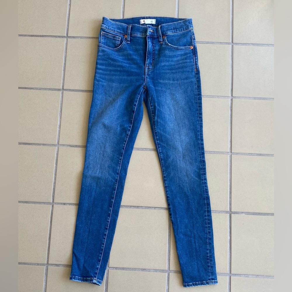 Madewell Women's Mid-rise Skinny Jeans in Deep Blue 26